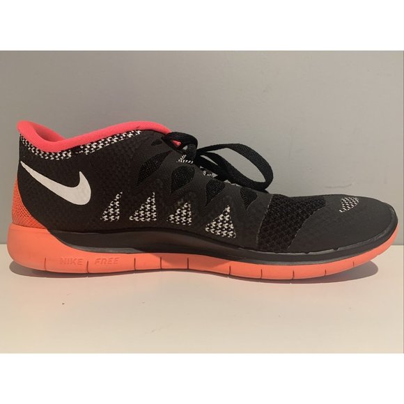 Youth Nike Free 5.0 Running Shoes‎ Black Pink Size 6Y 64446-005 - Picture 3 of 12
